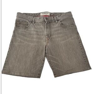 MEN'S ALBERTO MODERN FIT‎ STONE JEAN SHORTS  LUXURY WAIST 35 (1702)